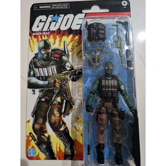 Hasbro G.I. Joe Classified Series Retro Cardback Beach Head 6 inch Action Figure - Picture 4 of 6